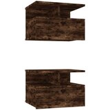 Viseći Lebdeča nočna omarica 2 kosa dim. hrast 40x31x27 cm inž. les, (20733256) | Shoptok.si