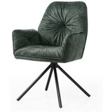 Livetastic Naslanjač Vintage, Temno Zelena, Vrtljiv | Shoptok.si