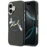  Maska Karl Lagerfeld IML Choupettes Karl Script Logo MagSafe za iPhone 17 crna | Eponuda.com