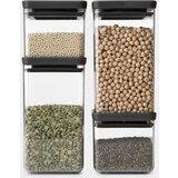 Brabantia 4x1 TASTY+ Square Canister dark grey Cijene