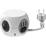  PP3/1,5/3USB punjač priključnica Mini Cube 3/3USB 1,5met Cijene
