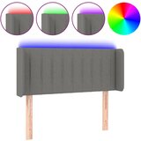 Maison Chic led posteljno vzglavje - vzglavna omarica - nočna omarica temno sivo 83x16x78/88 cm blago, (21709563) | Shoptok.si