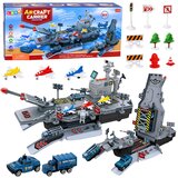 Military Set Aircraft Carrier Base Fighters Vehicles Lights Sound | Shoptok.si