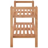 Stalak za cipele 69 x 27 x 41 cm od masivnog drva oraha | shoptok.hr