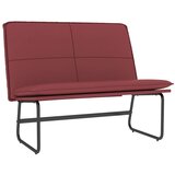  Klupa crvena boja vina 100 x 75 x 76 cm od umjetne kože | shoptok.hr