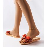  Red flip-flops with a bow Tachel | Shoptok.si