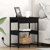  Noćni ormar Crni hrast 41 x 31 x 51 cm Konstruirano drvo | shoptok.hr