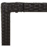  9-dijelni vrtni blagovaonski set s jastucima crni od poliratana | shoptok.hr