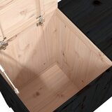  Kutija za rublje crna 88,5 x 44 x 76 cm od masivne borovine | shoptok.hr