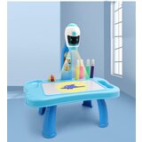  Stolić s projektorom za crtanje Robot - plavi | shoptok.hr