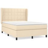 Maison Chic Box spring postelja - Vzmetna postelja z vzmetnico krem 140x200 cm blago SL14622, (21882445) | Shoptok.si