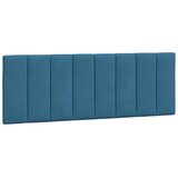  Okvir za krevet s uzglavljem plavi 140 x 200 cm baršunasti | shoptok.hr