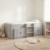  Loft krevet s ormarom 3 kom. Siva Sonoma Konstruirano drvo - Siva Sonoma | shoptok.hr