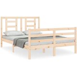  Kreveta s uzglavljem 120 x 200 cm od masivnog drva | shoptok.hr