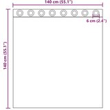Voile zavjese s ušicama 2 kom krem 140x140 cm | shoptok.hr