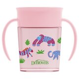 Dr.browns Tc71005 cheers 360 šalica s ručkama, 7 oz/200 ml, ružičasta, 1 pakiranje Cijene