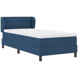 Krevet s opruga kutije s madracem Plava 90 x 190 cm tkanina | Eponuda.com