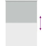 vidaXL Rolo zatemnjena svetlo siva 115x130cm tkanina širina 110,7cm | Shoptok.si