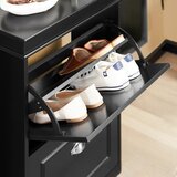 SoBuy predsoba ozka omara za čevlje v črni barvi v skandinavskem slogu, (20814962) | Shoptok.si