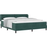  Box Spring Postelja z Blazino Temno Zelena 180x200 cm Žamet, (22051925) | Shoptok.si