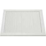  Vrata sa žaluzinama 2 kom masivna borovina bijela 61 5x59 4 cm | shoptok.hr