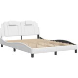  Okvir za krevet Viana bez madraca bijeli 140x190 cm od umjetne kože | shoptok.hr