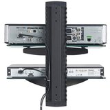 Vonhaus steklena plavajoča polica 2x - črna - 3005034 | Shoptok.si