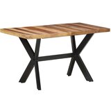 vidaXL Blagovaonski stol 140 x 70 x 75 cm od masivnog drva i šišama | shoptok.hr