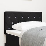 vidaXL LED uzglavna ploča s kristalnim dugmadi tuftanja crna 80 cm baršun, uzglavna ploča s kristalnim dugmadi tuftanja crna 80 cm baršun Cijene