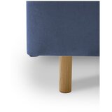 Scandic Modra oblazinjena zakonska postelja s prostorom za shranjevanje z letvenim dnom 160x200 cm Zee – | Shoptok.si