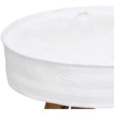 vidaXL stolić za kavu od masivnog obnovljenog drva 60 x 45 cm bijeli | shoptok.hr