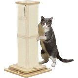 PawHut Praskalnik 3 v 1, praskalnik 67 cm, sisalovo mačje drevo z igralno žogico, hrast, (5000238672) | Shoptok.si