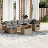  8-dijelni set vrtnih sofa od poliratana s jastucima bež | shoptok.hr