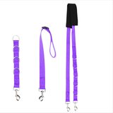 INF Tridelni komplet za nego hišnih ljubljenčkov – poliestrski povodec za kopel za pse, ki preprečuje tekanje med kopanjem Purple, (5000203040) | Shoptok.si