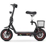 Bogist M5Pro-S Električni Skuter - 500W Motor 48V13AH Baterija 35KM Doseg Kolutna Zavora - Črna Rdeča, (21257039) | Shoptok.si