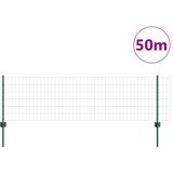Euro ograda s postom 50 x 0,6 m Čelik premazan PVC-om Zelena | shoptok.hr
