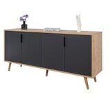 Hanah home komoda s ladicama, antracit Slike