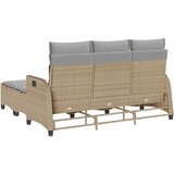  3-dijelni set vrtnih sofa od poliratana s jastucima bež L | shoptok.hr