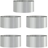  Prsten za saksiju 5 pcs Srebrno 40 x 40 x 20 cm Cinkani čelik | shoptok.hr