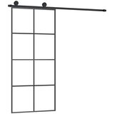  Klizna vrata s priborom 90 x 205 cm od ESG stakla i aluminija | shoptok.hr