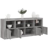 The Living Store Komoda z LED lučkami siva sonoma 163x37x67 cm - Komoda, (21661200) | Shoptok.si