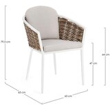 BIZZOTTO Bel kovinski vrtni stol Maribela – | Shoptok.si