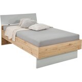 XORA postelja 120 cm x 200 cm , leseni material siva, barve hrasta Cene