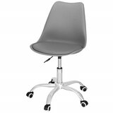  Uredska stolica siva, krom, crni elementi | shoptok.hr