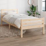 The Living Store Posteljni okvir trden les 75x190 cm - Posteljni Okvir, (21529556) Cene