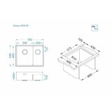 Alveus sudoper nox 90 lijevi | shoptok.hr