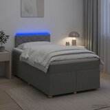  Boxspring krevet s madracem Svjetlosiva 120 x 200 cm Tkanina 120 x 200 x 100.5 cm | Shoptok.si
