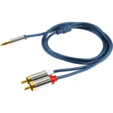 Kabel RCA x 2 / 3,5mm x 1, dužina 1.0m - A 49-1M