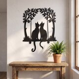 Signes Grimalt Kipci in figurice Stenska Dekoracija Mačke In Drevesa Črna Črna | Shoptok.si