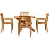  Vrtni set za objed 5 pcs Prirodna Čvrsto drvo akacije | shoptok.hr